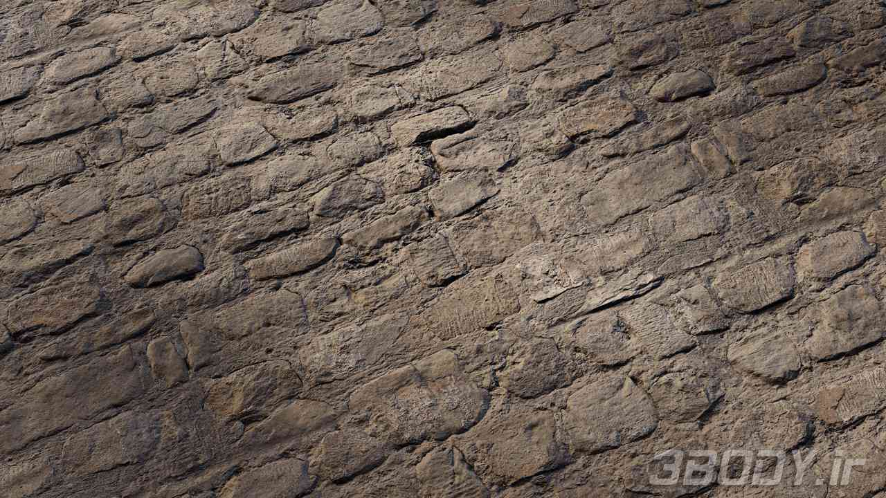 متریال دیوار سنگی stone wall عکس 1